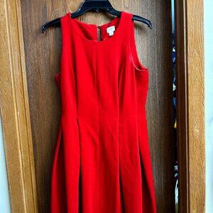 LOFT Size 6 Red Formal Dress
